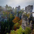 Basteibrücke im Herbst