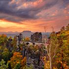 Basteibrücke im Herbst