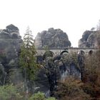 Basteibrücke im Herbst