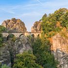 Basteibrücke im Herbstlicht