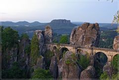 Basteibrücke im Morgenlicht