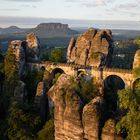 Basteibrücke im Sonnenaufgang