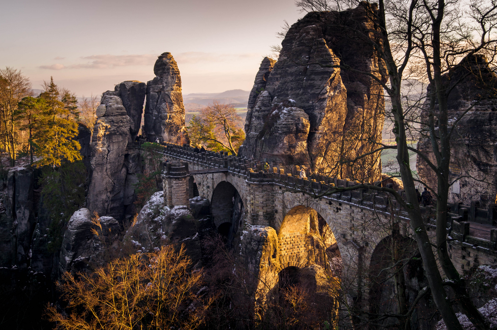 Basteibrücke Sonnenuntergang