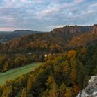 Basteigebiet im Herbstkleid