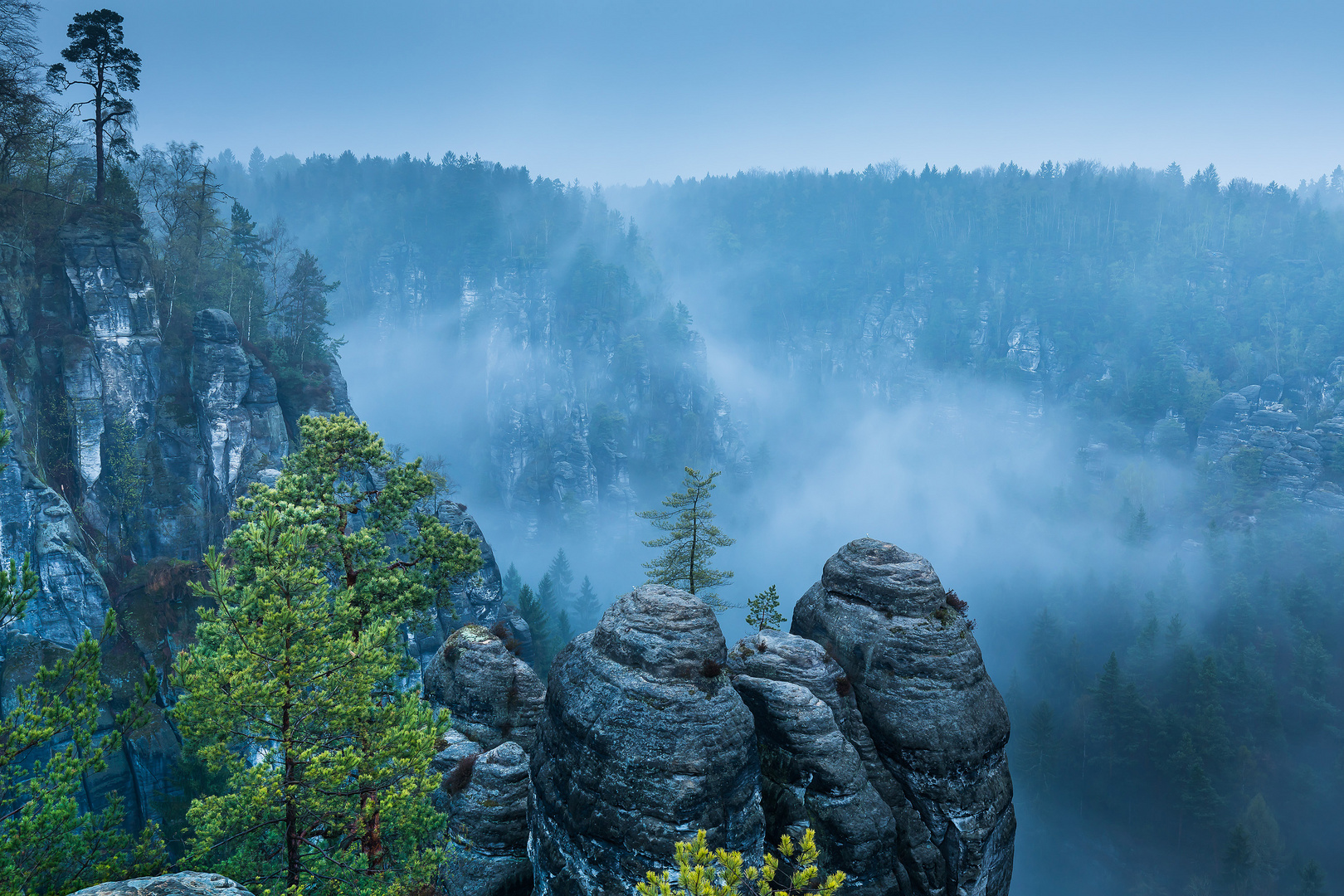 Basteigebiet in der Sächsischen Schweiz