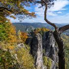 Basteigebiet mit Blick nach Rathen