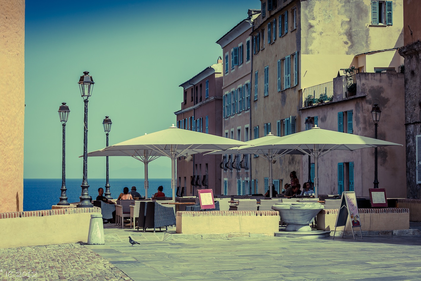 Bastia auf Korsika mit Blick auf Elba