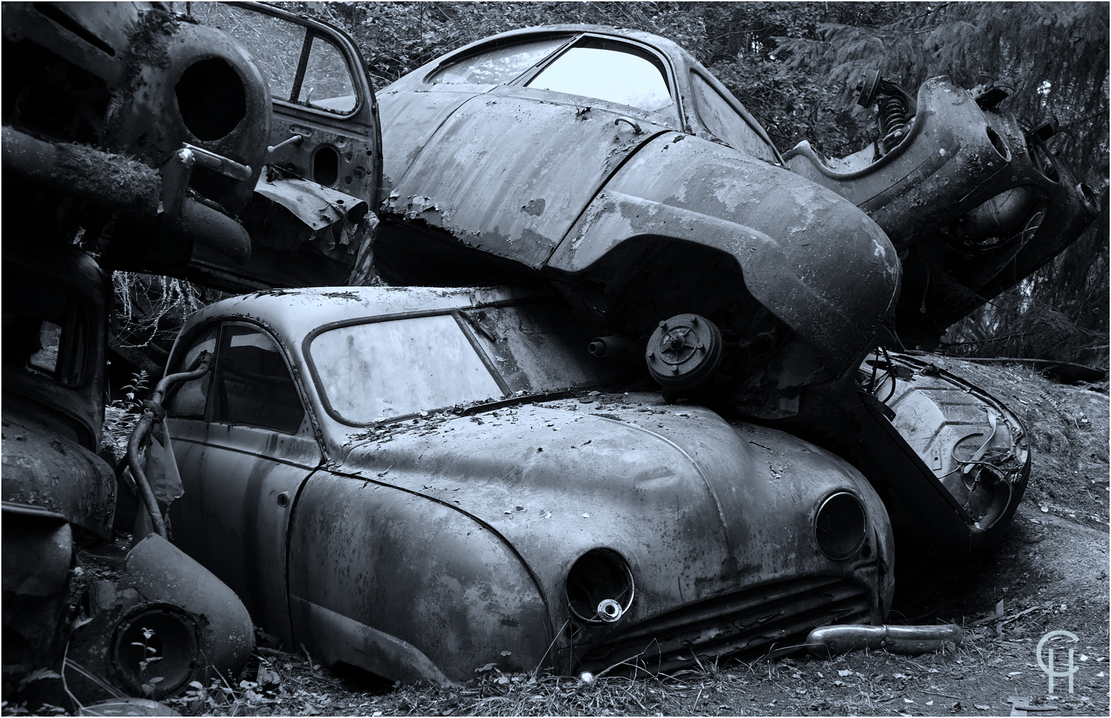 Bastnäs Oldtimer Autofriedhof - Bastnas Car Junkyard Graveyard 