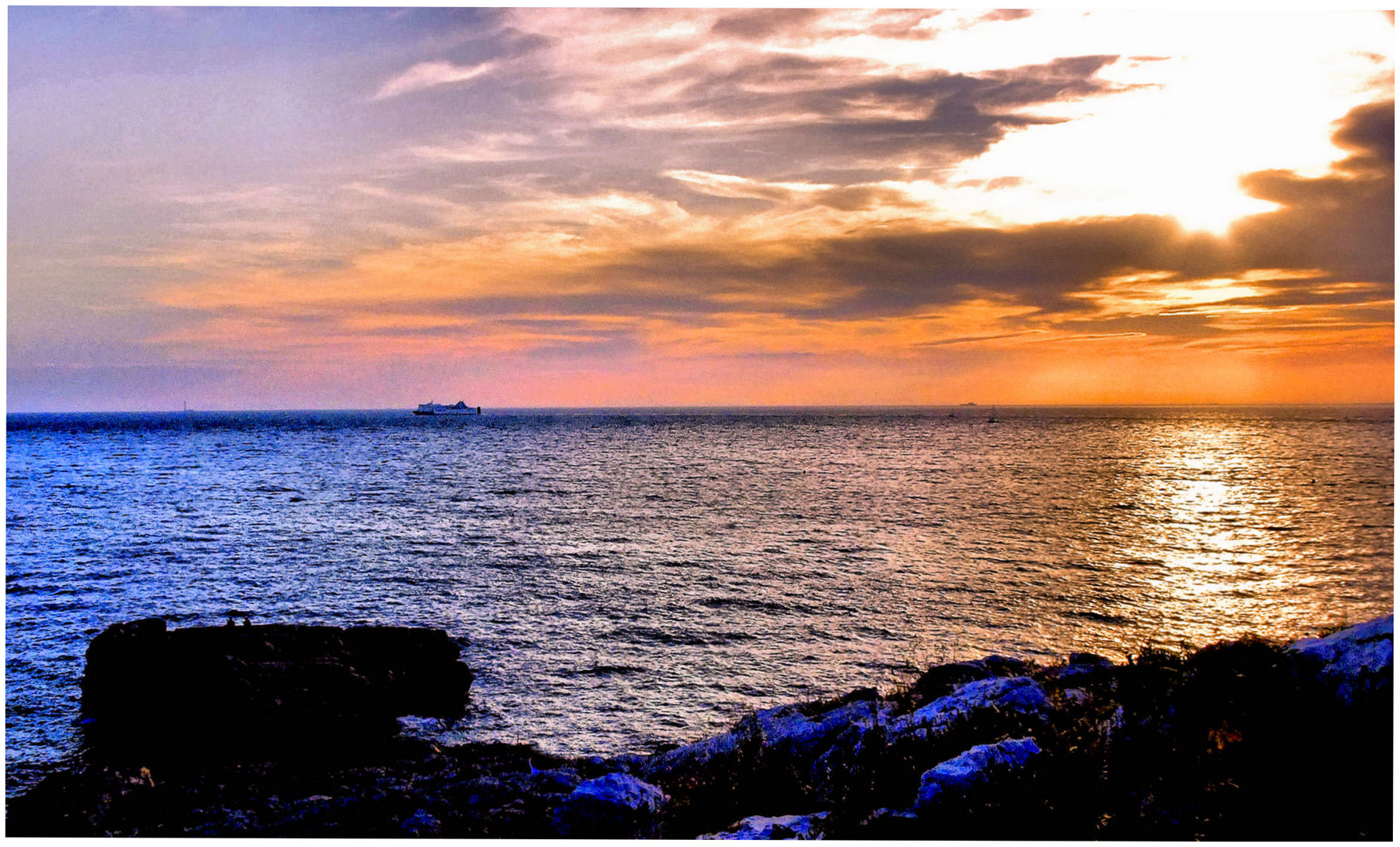 Bateau au couchant