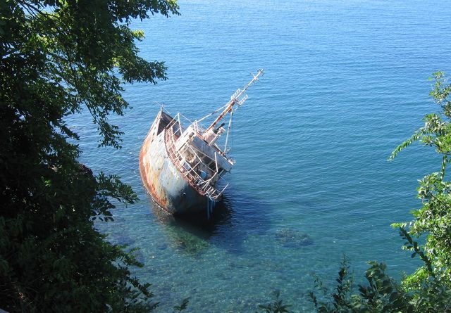 bateau échoué