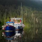 bateau écossais sur le lac