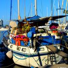 Bateau fleuri.