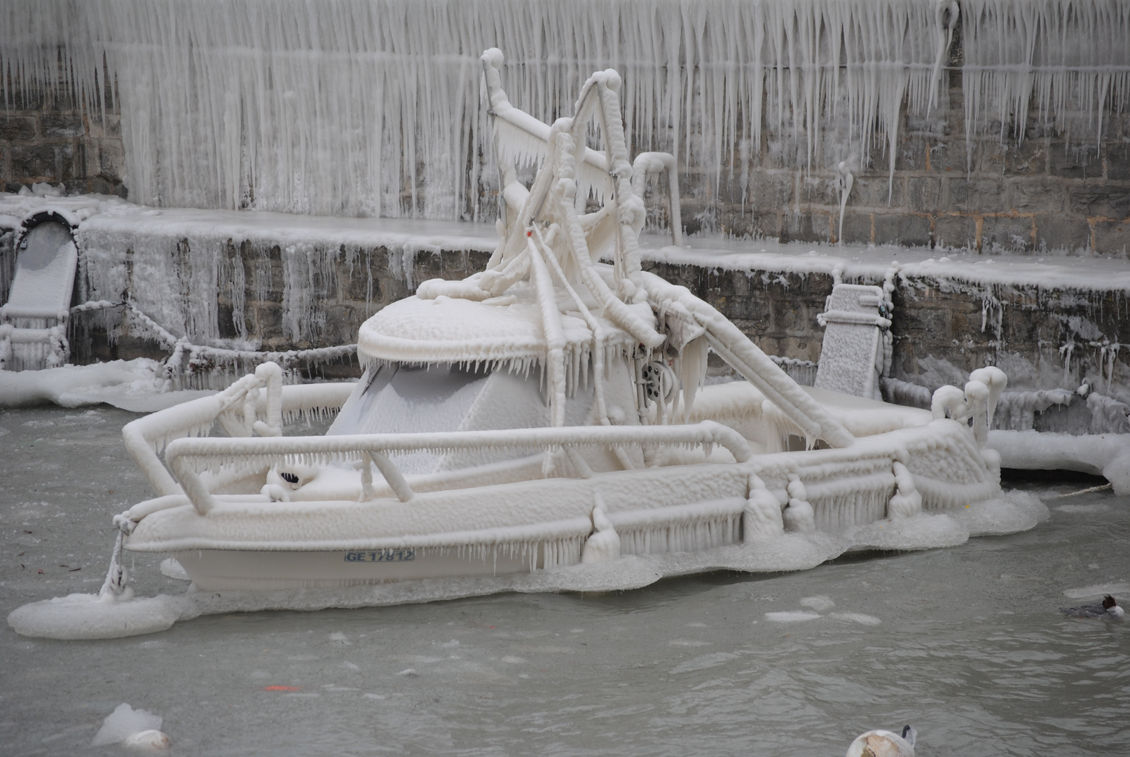 Bateau gelé