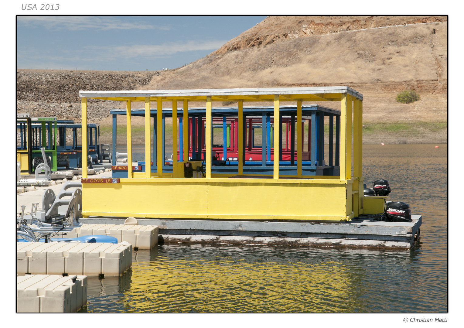 Bateau sur le lac Kaweah