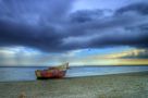 Bateau sur le rivage de Sensille 