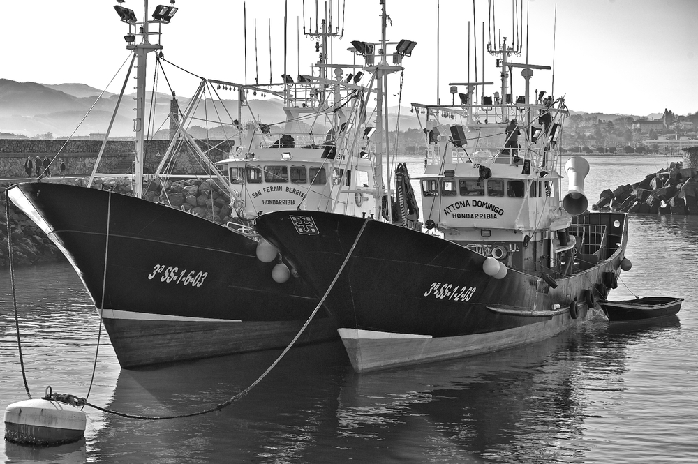 Bateaux dans le port de Hondarribia