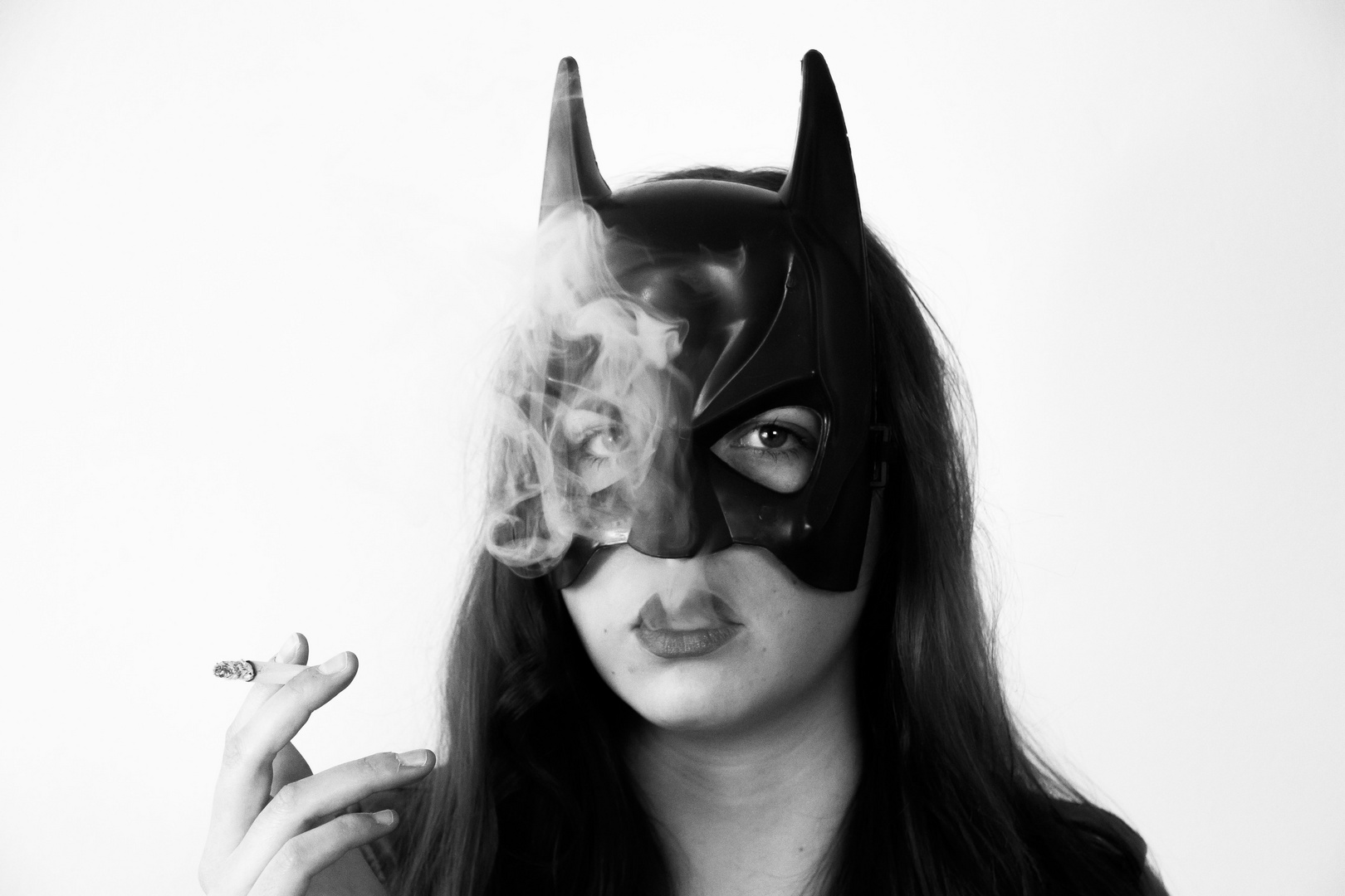 Batgirl smoking