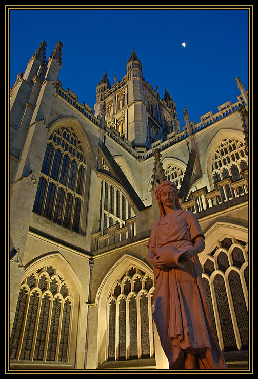 Bath Abbey <Bath bei Nacht>