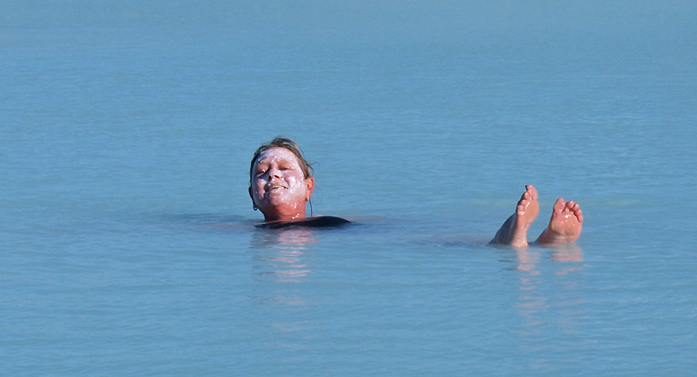 bath in blue lagoon