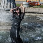 Bath in the fountain