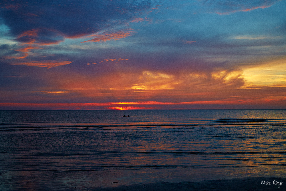 Bathing in Sunset