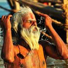 Bathing Sadhu