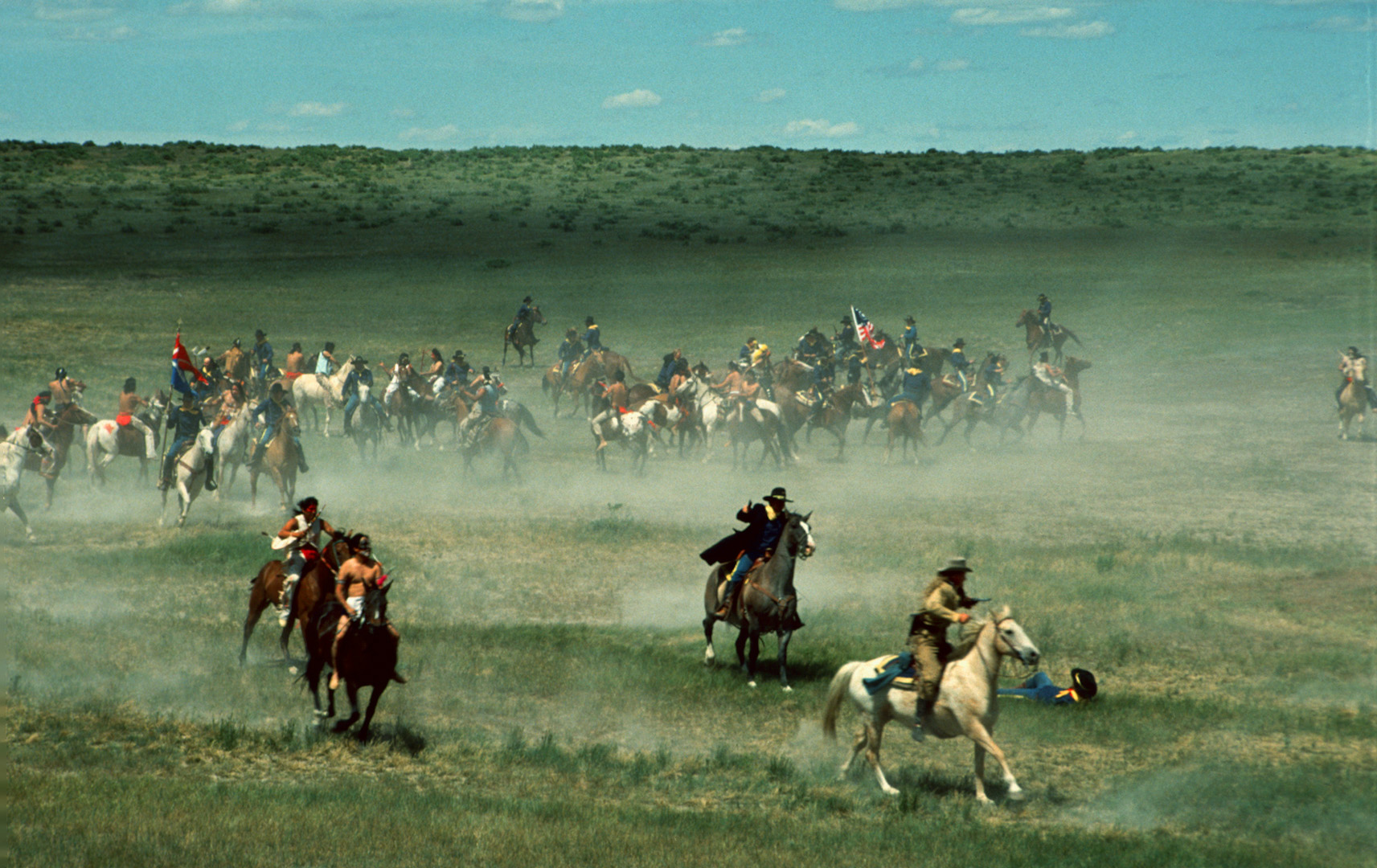 Battle of the Little Bighorn Reenactment June 26th, MT 1993 (4) Foto