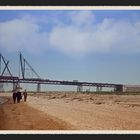 Bau der Emmericher Rheinbrücke ( ca. 1964 )