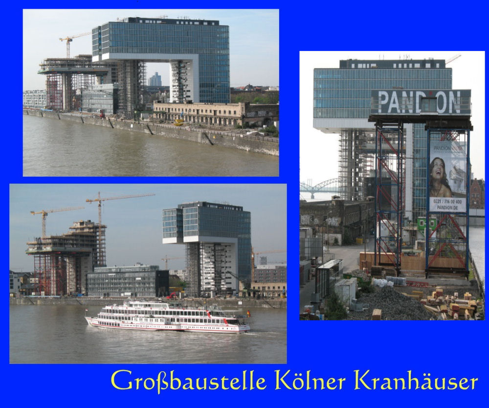 Bau der Kölner Kranhäuser