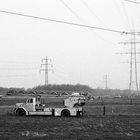 Bau einer 380kV Freileitung am Niederrhein 1977