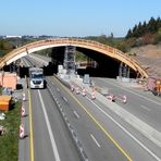 Bau einer Wildbrücke über die Autobahn A 1