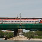 Bauarbeiten auf der Brücke