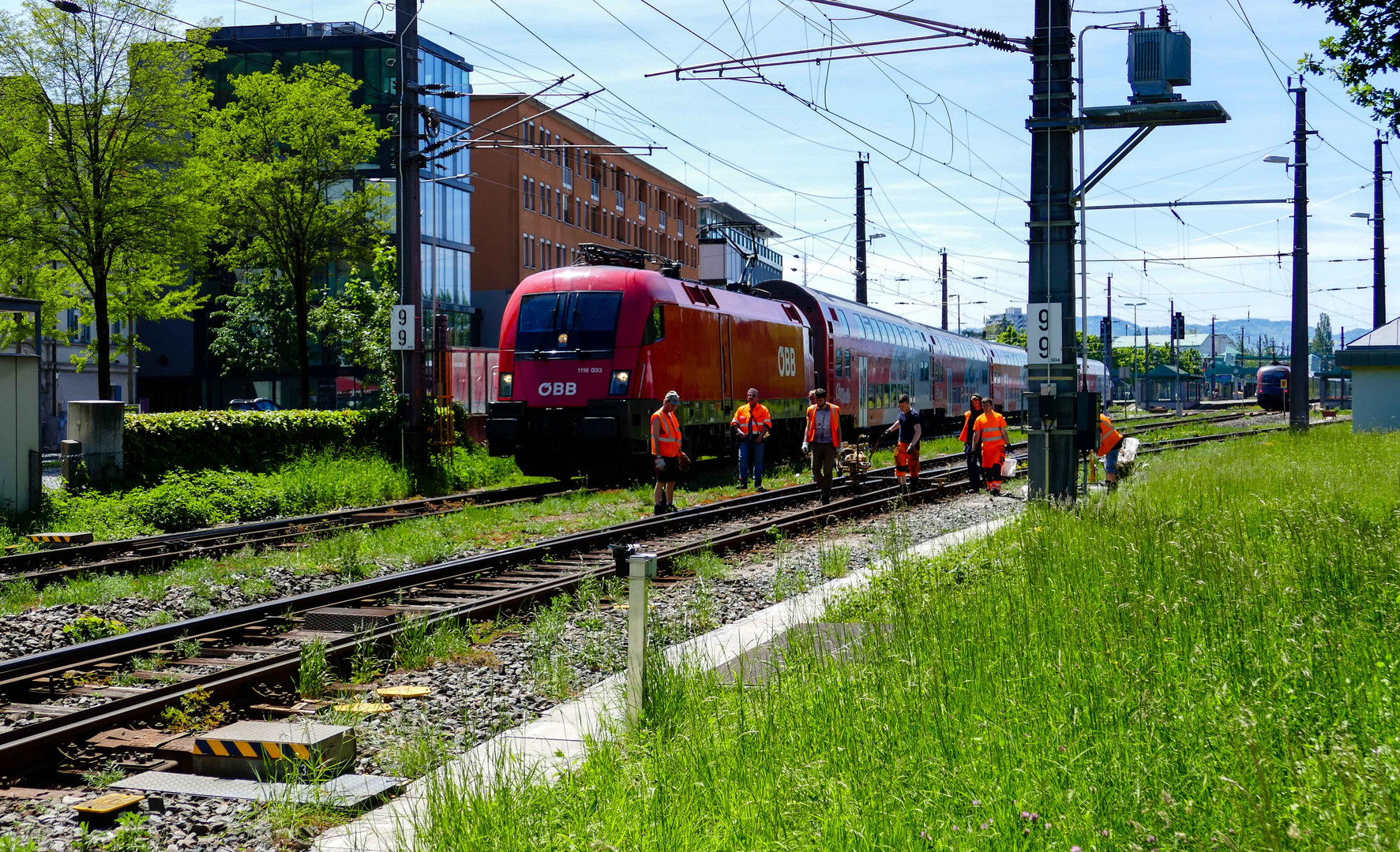 Bauarbeiten bei laufenden Zugbetrieg