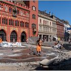 Bauarbeiten in der Basler Innenstadt