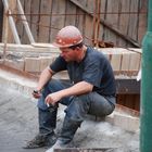 Bauarbeiter in Kiew