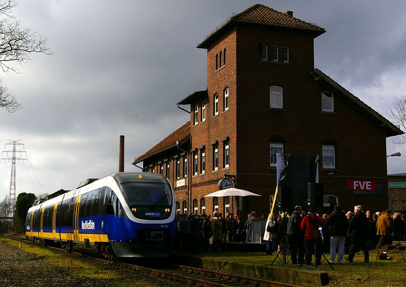 Baubeginn in Bremen-Farge, Farge-Vegesacker-Eisenbahn