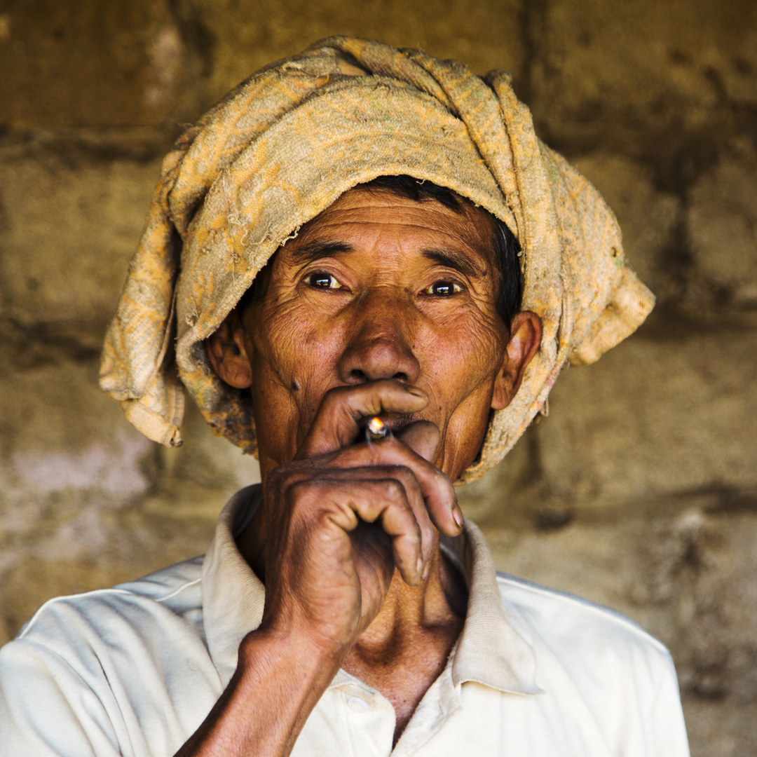 Bauer in den Shan Bergen bei Kalaw