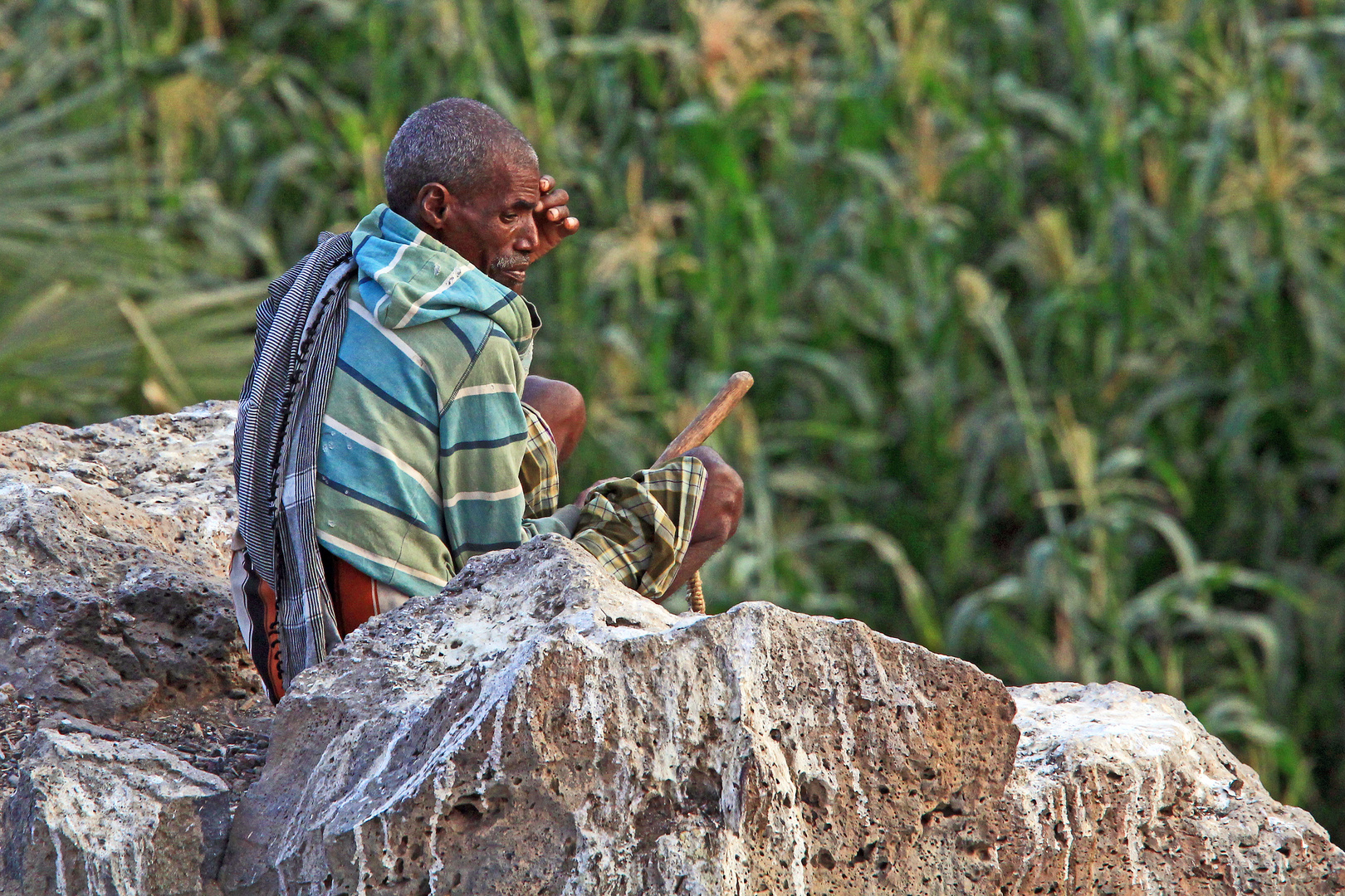 Bauer in der Nähe von Awash, Äthiopien