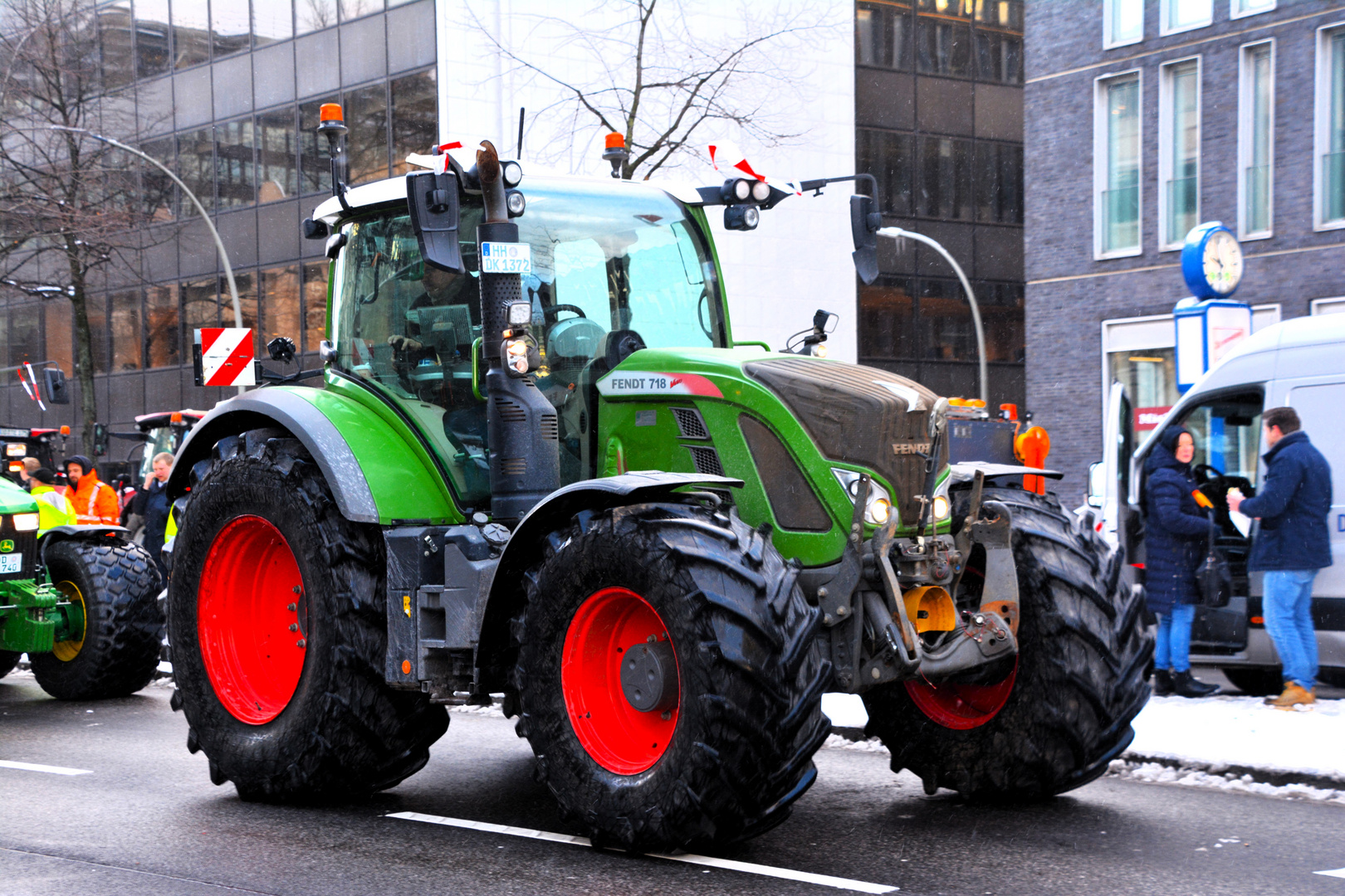 BAUERN-DEMONSTRATION , HAMBURG  