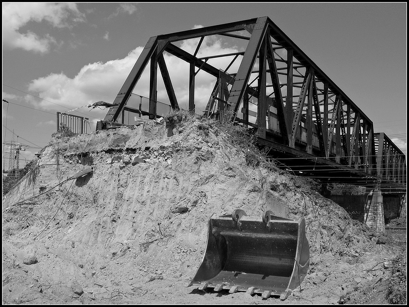 "Bauernbrücke" vor dem Abriss