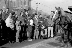 Bauerndemo im Frühjahr 1990 in Rostock