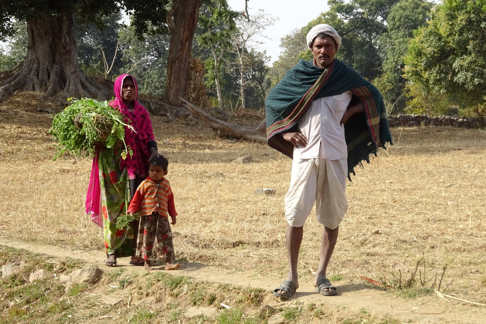 Bauernfamilie aus Indien