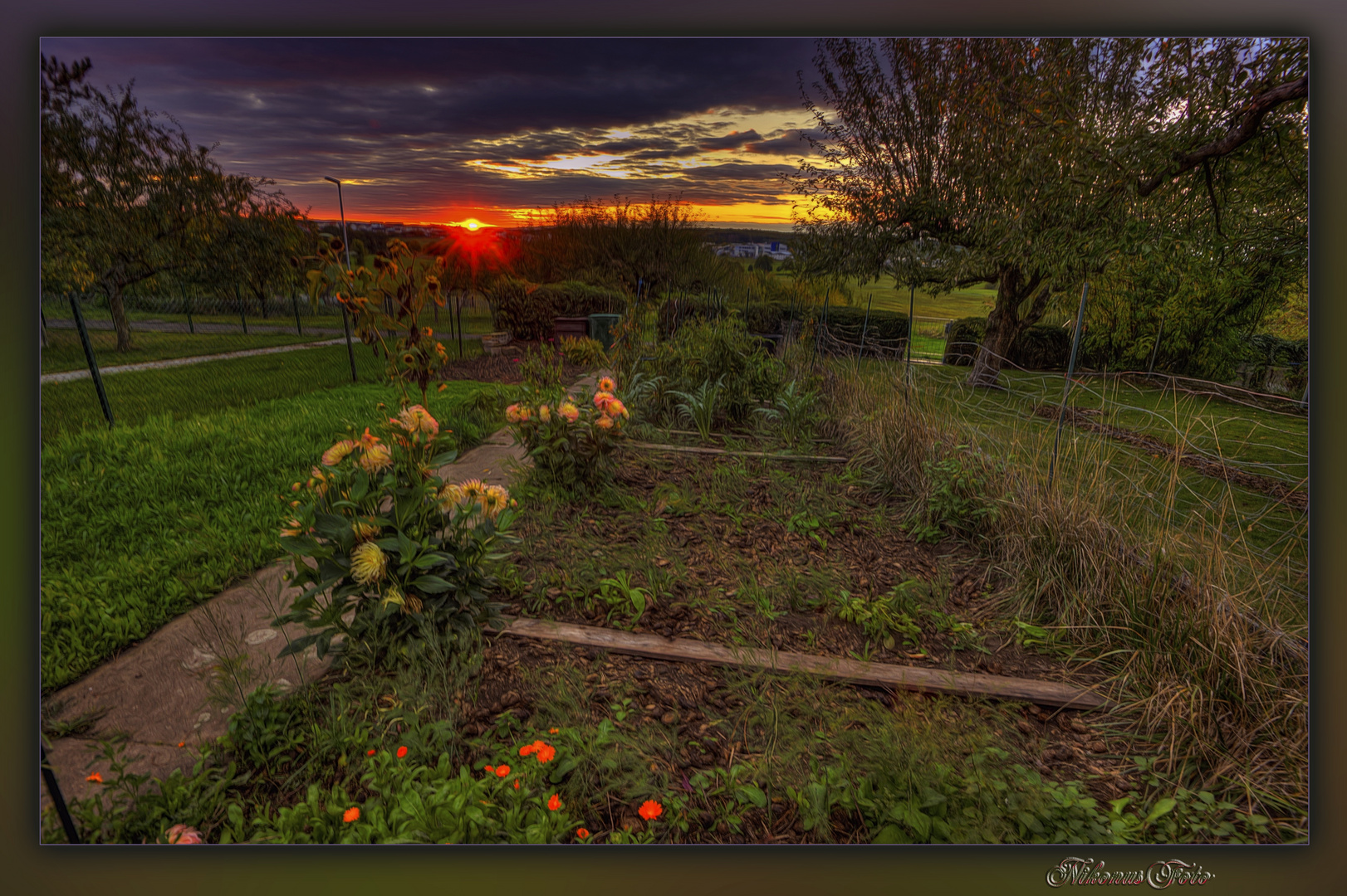 Bauerngarten im Oktober 2020