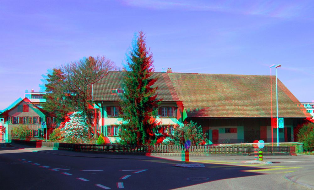 Bauernhaus - Anaglyphen