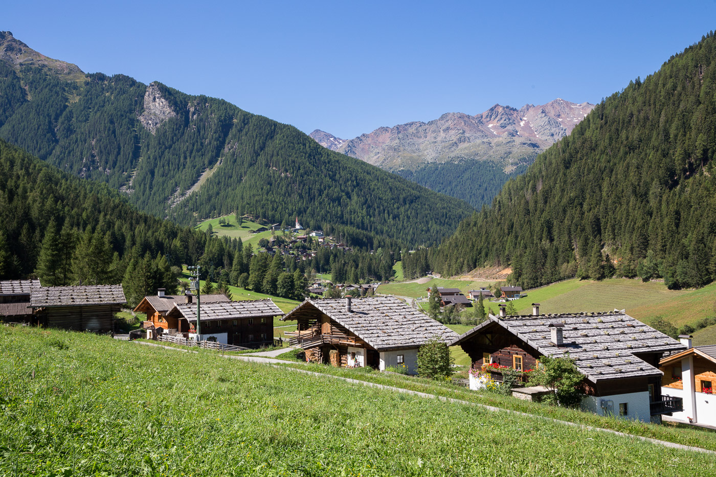 Bauernhöfe im Ultner Tal