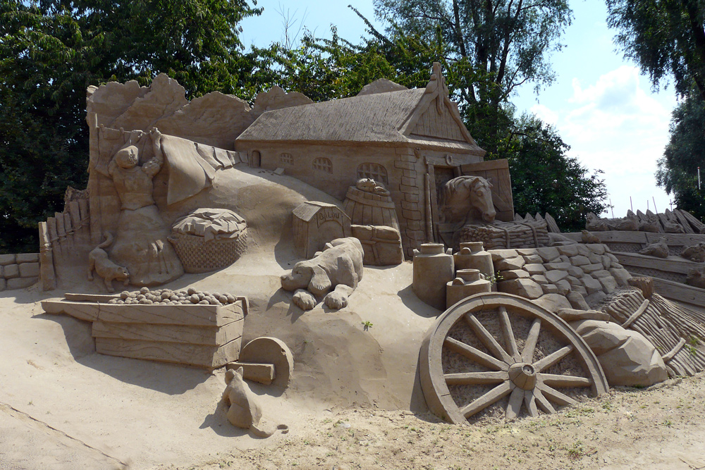 Bauernhof - ganz auf uns aus Sand gebaut