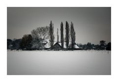 Bauernhof im Schnee