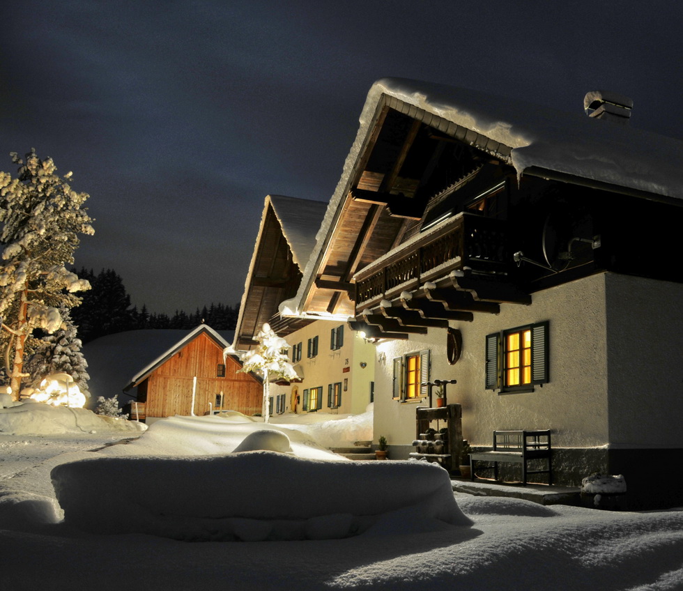 Bauernhof im Winter