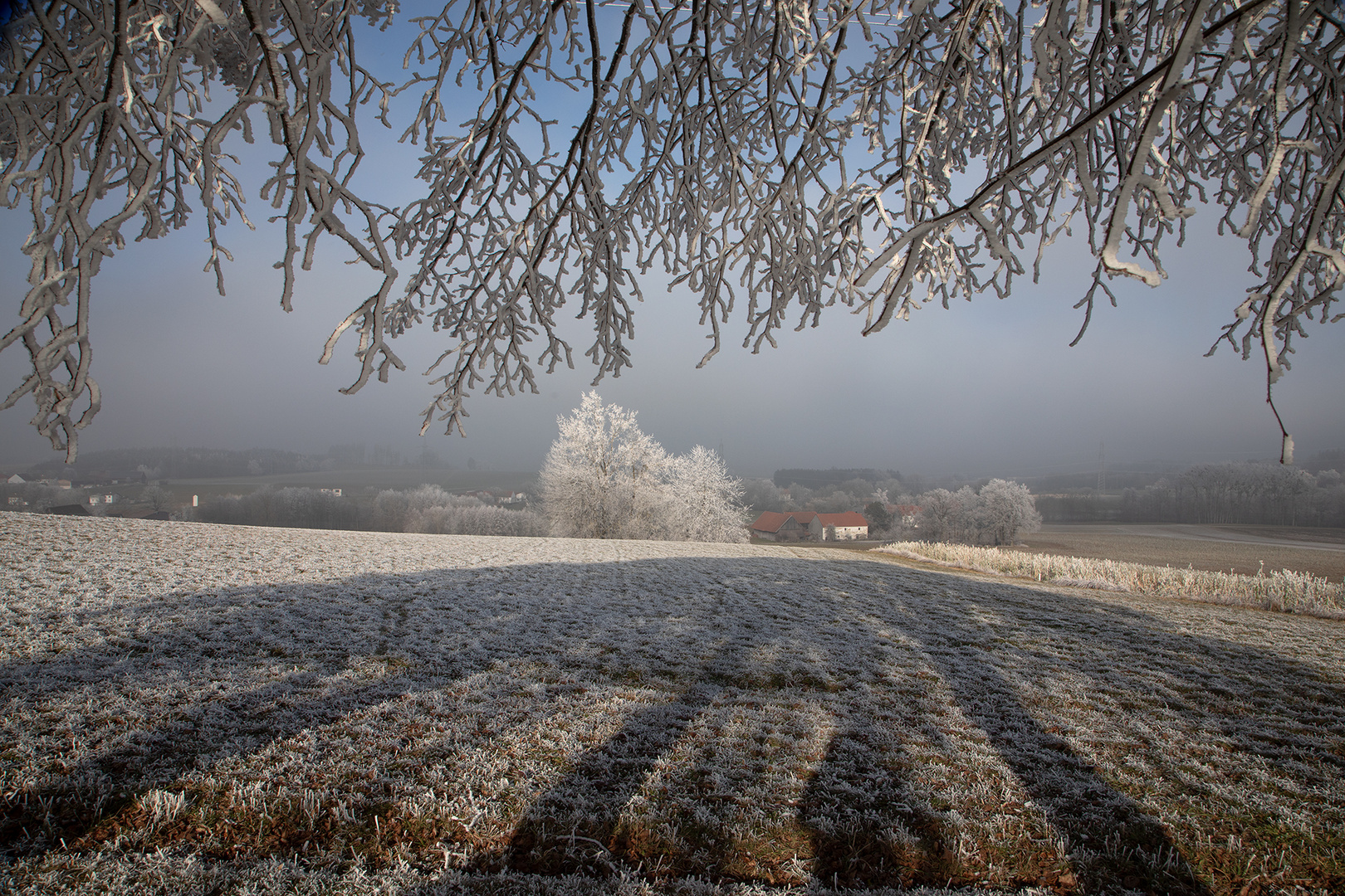 Bauernhof im Winter