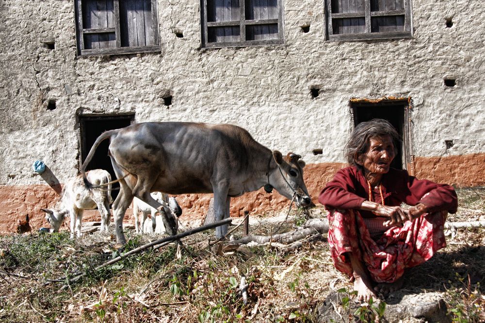 Bauernhof in Nepal